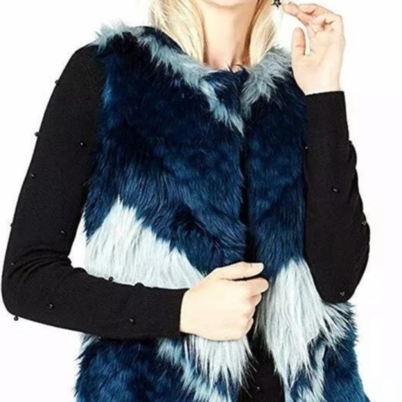 Bar III  Patchwork Outerwear Vest. S,M - Picture 6 of 6